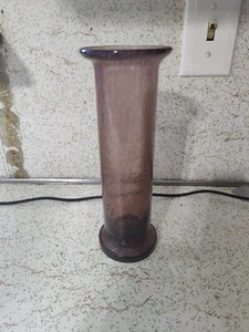 Vintage große Lavendel/Amethyst Crackle Art Glas Vase " - Bild 1 von 3