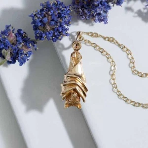 Bronze hängende Fledermaus Halskette mit Goldfüllung 18 Zoll Kette - Bild 1 von 4