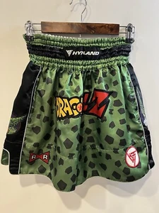 HYPLAND SHORTS MENS SIZE LARGE DRAGONBALLZ MUAY THAI BOXING MMA RARE FIND GREEN - Picture 1 of 11