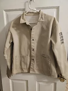 SCENE & HEARD BOYS TAN FLEECE LINED CHORE SHIRT JACKET SIZE 14/ 16 - Picture 1 of 10