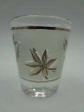 Shot Glass - Frosted Foliage Gold Leaf Libbey