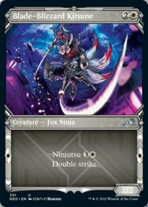 Blade-Blizzard Kitsune x4 4x vitrina de láminas Kamigawa: Neon Dynasty casi nuevo como nuevo como nuevo - Imagen 1 de 1