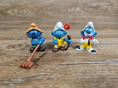 Lote de 4 figuras de pitufo años 70 de colección  Foto 1 de 4