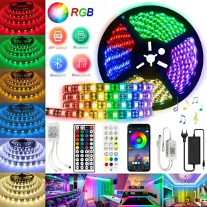 1m-30m RGB LED Stripe Leiste Streifen 5050 Band Licht Mehrfarbige Lichterkette - Bild 1 von 24