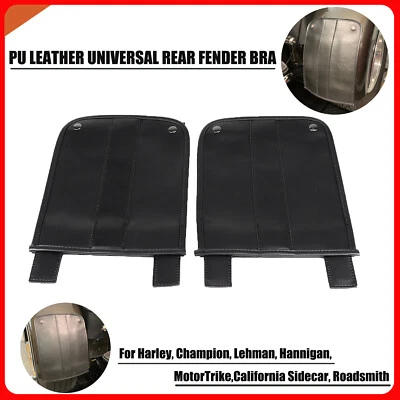 Sujetador guardabarros trasero de cuero PU apto para Harley Roadsmith Lehman Hannigan MotorTrike Foto 1 de 4