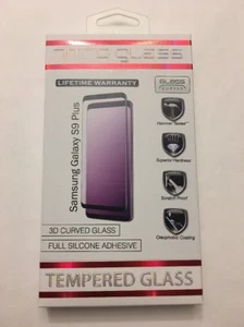 ZNITRO Tempered Glass Screen Guard For Samsung Galaxy S9+, Full Adhesive, Black - Picture 1 of 6