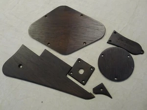 Les Paul Solid Rosewood Pickguard Back Cover Truss Rod Cover Jack Plate Broken - Picture 1 of 5