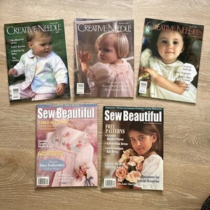 Mixed Lot: Creative Needle & Sew Beautiful Magazines 1998-2008, EUC, w/ patterns - Picture 1 of 20
