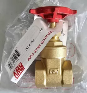 Red-White Valve 34RW267 Gate Valve Threaded 3/4" - Picture 1 of 3