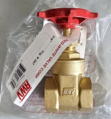 Red-White Valve 34RW267 Gate Valve Threaded 3/4" - Image 1 of 3