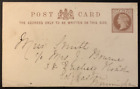 GB CP7 QV 1/2d Brown Inland Postcard CF3 L3 Stamp Format Mint Addressed Not Sent