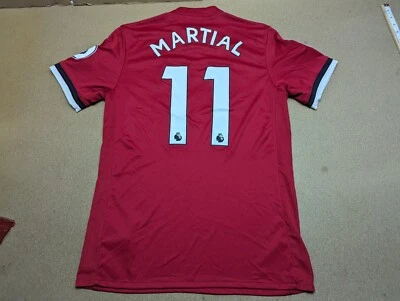 Adidas Manchester United 2017-2018 Jersey Size S Football Anthony Martial Home - Image 1 of 4