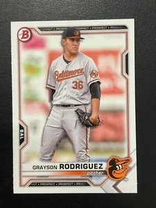 Grayson Rodriguez 2021 Bowman Draft BD-136 Baltimore Orioles - Picture 1 of 2