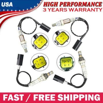 4x Upper + Lower Oxygen Sensor for 2009 2010 Nissan Murano 3.5L Air Fuel Ratio Foto 1 de 4