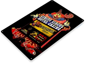 Circus Circus Hotel Casino Las Vegas Sin City Retro Wall Decor Metal Tin Sign - Picture 1 of 4