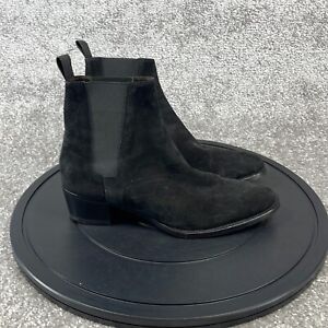 Ann Mashburn Boots Women's Size 7.5 Pull On Chelsea Black Suede