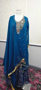 Pakistani Dress Salwar Kameez Ready To Wear Suits Casual ware cotton Size Large - Picture 1 of 3