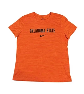 Nike Oklahoma State Cowboys Football Shirt Mens Size Large Dri Fit Swoosh Orange - Picture 1 of 8