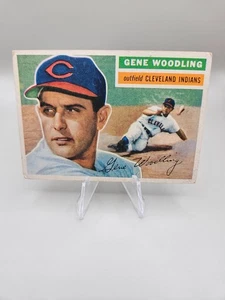 1956 Topps Baseball #163 Gene Woodling Gray Back EX - Picture 1 of 2