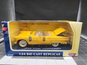 1956 Ford Thunderbird Yellow 1/24 Diecast Model Car by Motormax - Picture 1 of 6