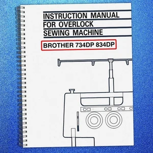 BROTHER 734DP 834DP Overlocker Instruction Manual CLOSURE - TOUGH FRONT & BACK - Bild 1 von 7