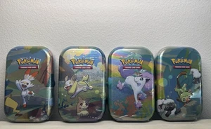 2020 H24 Pokemon TCG Galar Pal Mini Tins (4x Brand New Sealed Tins) - Picture 1 of 2