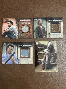 The Walking Dead Topps Authentic Wardrobe Costume Relic Lot Carol Sasha Eugene! - Foto 1 di 2