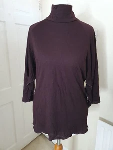 Blusa Top Costume National CNC Diseñador Mujer Borgoña Talla 46 Lana - Imagen 1 de 9