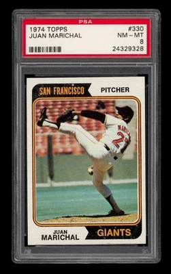1974 Topps Set-Break #330 Juan Marichal PSA 8 casi nuevo-como nuevo Foto 1 de 3