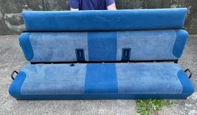 92-96 Ford F150 F250 F350 97 F250 F350 Super Cab Rear Bench Seat/Backrest Blue - Image 1 of 4