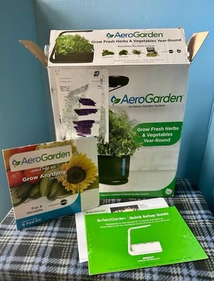 AeroGarden Sprout 3 капсулы 100306 — черная домашняя садовая система — в оригинальной коробке без ГМО - Изображение 1 из 4