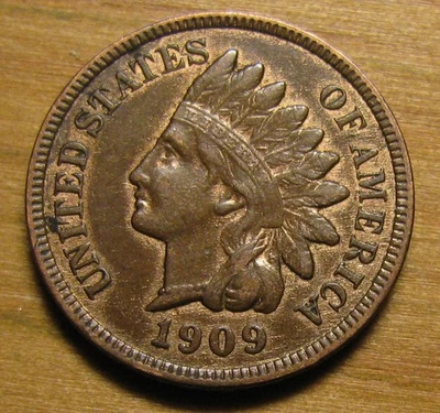 NICE 1909 INDIAN HEAD CENT FROM COIN COLLECTION PENNY ROLL LOT SET - Image 1 of 2