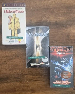 NEW SEALED VHS 20th Century Fox Millenium 3 Pack X-Men Titan A.E. Office Space  Foto 1 de 4