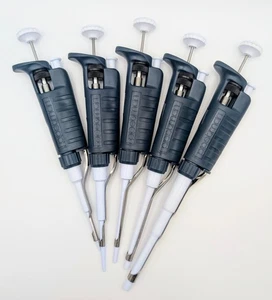Gilson Pipetman Pipette Set | 10ul, 20ul, 100uL, 200ul, 1000ul | Calibrato - Foto 1 di 13