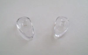 New 2 Pairs Silicone Eyeglass Nose Pads Oval Teardrop Screw-on US seller 13mm - Picture 1 of 2