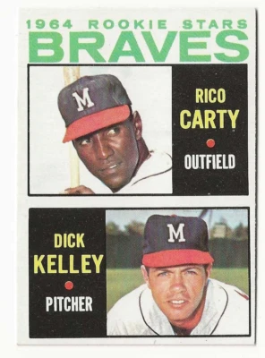 1964 Topps - 1964 estrellas novatas Rico Carty, Dick Kelley #476 (RC) Foto 1 de 2