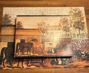 Vintage 1973 Springbock Puzzle The Barnyard 400PZL4043 vollständig - Bild 1 von 15