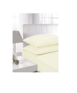 100% EGYPTIAN COTTON 200, 300, 500 THREAD BEDDING FITTED SHEET SMALL DOUBLE - Picture 1 of 2