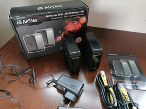 AirTies Air 4820 WLAN-Bridge-Set (2 Geräte) mit Netzteilen, Kabeln & OVP - Bild 1 von 4