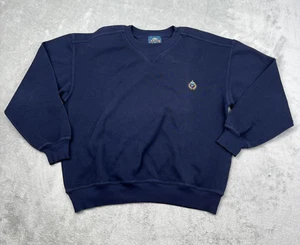 Vintage Jantzen Golf Crewneck Sweater Blue Sweatshirt Men's XL 80's Preppy - Picture 1 of 12