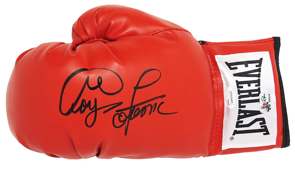 Guante de Boxeo George Foreman Firmado Rojo Everlast Tamaño Completo - JSA Foto 1 de 1