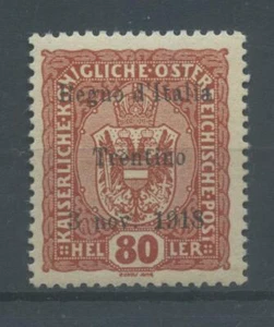 OCCUPAZIONI TRENTINO 1918 80H ** LUSSO - Picture 1 of 1