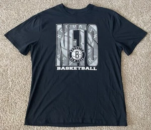 Brooklyn Nets Basketball NBA Black T-Shirt Men XL - Picture 1 of 4