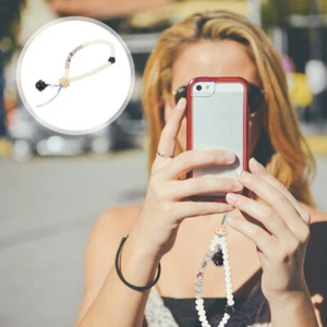Łańcuszek na telefon komórkowy Ozdoby Pasek na telefon komórkowy Smycze do uroku z koralików - Zdjęcie 1 z 12