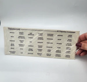 NEW Unused French Tupperware Container Labels for Modular Mates, Label Stickers - Picture 1 of 2