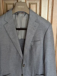 CANALI Kei 100% Wolle Sport Jacke Mantel, Light Navy, Größe 42 S passt 40 (52 EU) - Bild 1 von 8