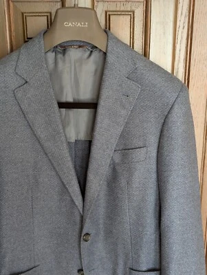 CANALI Kei 100% Wool Sport Jacket Coat, Light Navy, Size 42 S Fits 40 (52 EU) - Image 1 of 4