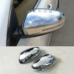 For Kia Optima 2011-2015 Chrome Exterior Rear View Side Door Mirror Cap Cover 2X - Picture 1 of 7