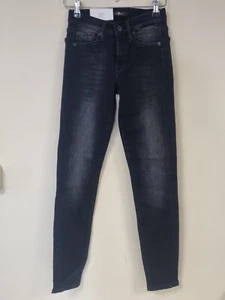 7 For All Mankind Damen Jeans mit Swarovski Elements - Schwarz, Größe 23 - Bild 1 von 2
