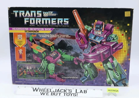 Scorponok 100% Complete w/Box 1987 Vintage Hasbro G1 Transformers Action Figure Cover